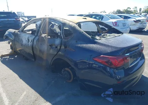 2019 Infiniti Q70 3.7 Luxe z USA, uszkodzony, nr VIN JN1BY1AP9KM505200